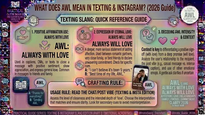 AWL Meaning in Text (2026): What It Really Means, Slang, Examples & Full Guide