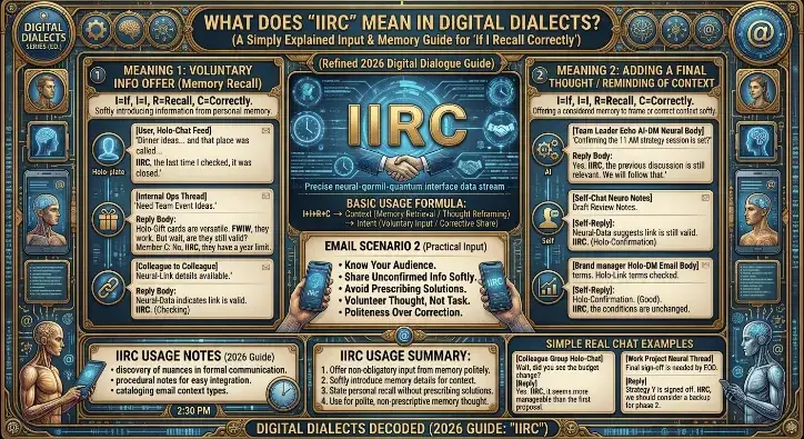 IIRC Meaning — What Does IIRC Stand For?