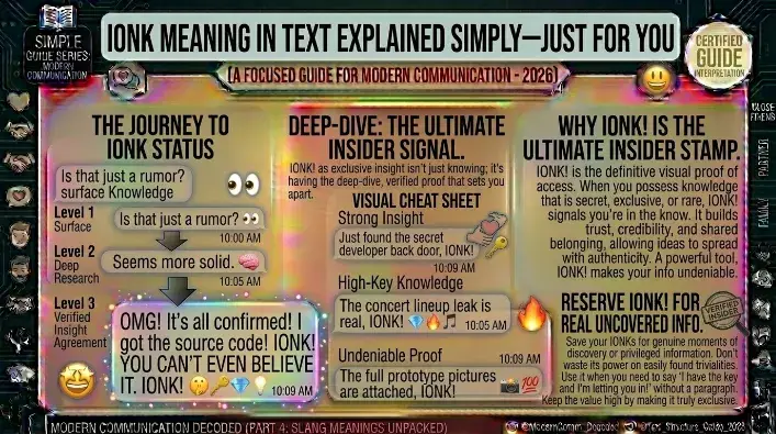 IONK Meaning in Text: Perfect Meaning Slang 2026