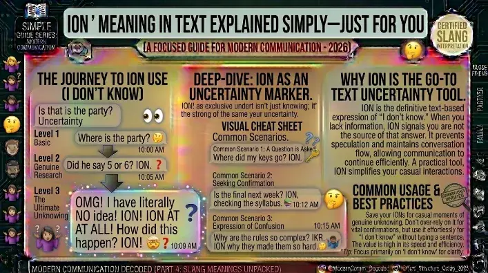 What Does ION Mean in Text?