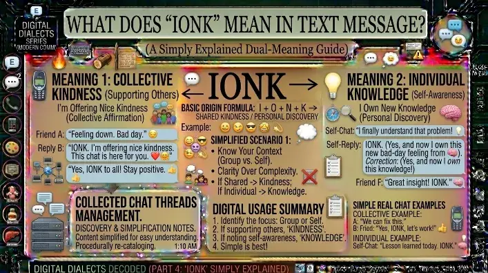 What Does IONK Mean in Text Message?