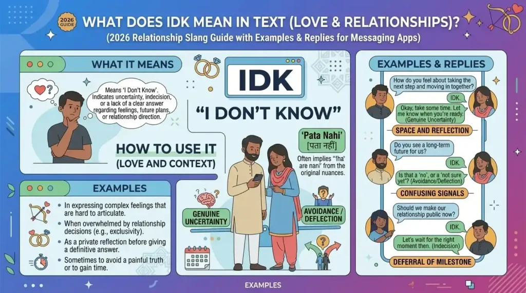 IDK Meaning in Love and Relationships