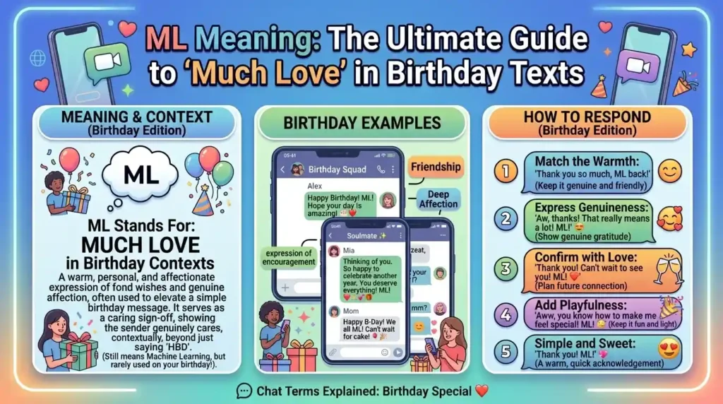 ML Meaning in a Birthday Text