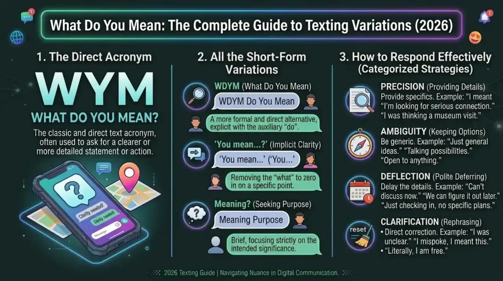 What Do You Mean" Short Form in Text — All the Variations