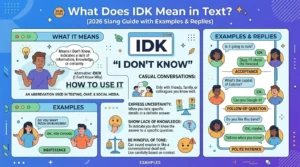 What Does IDK Mean in Text? (2026 Slang Guide with Examples & Replies)