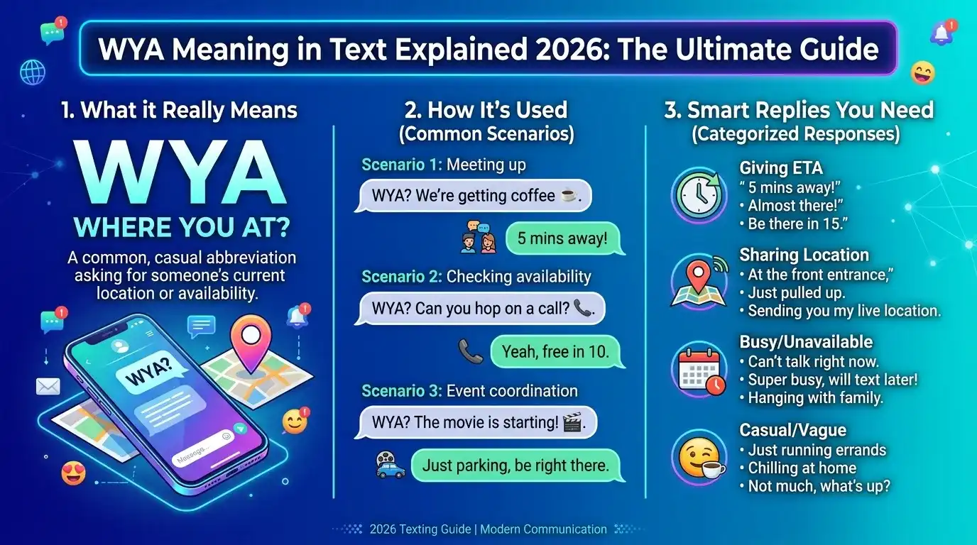 WYA Meaning in Text Explained 2026: What It Really Means, How It’s Used, and Smart Replies You Need