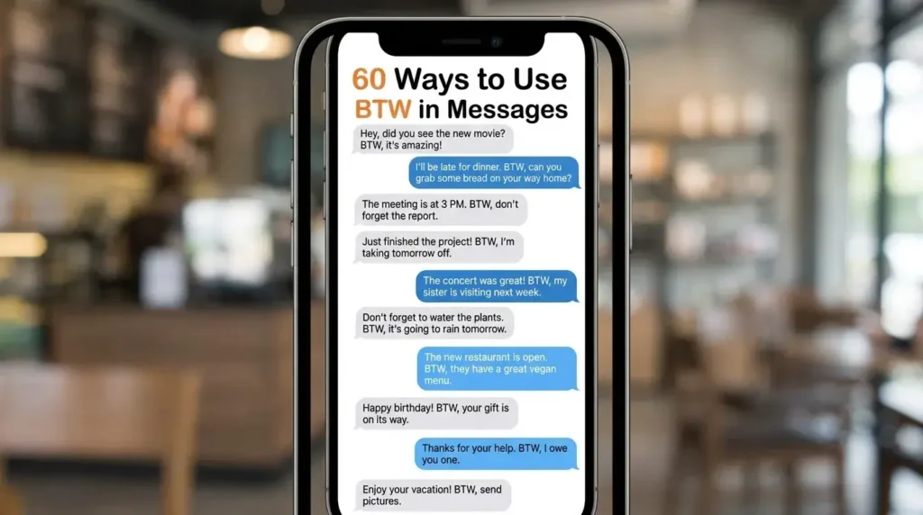 60 Ways to Use BTW in Messages
