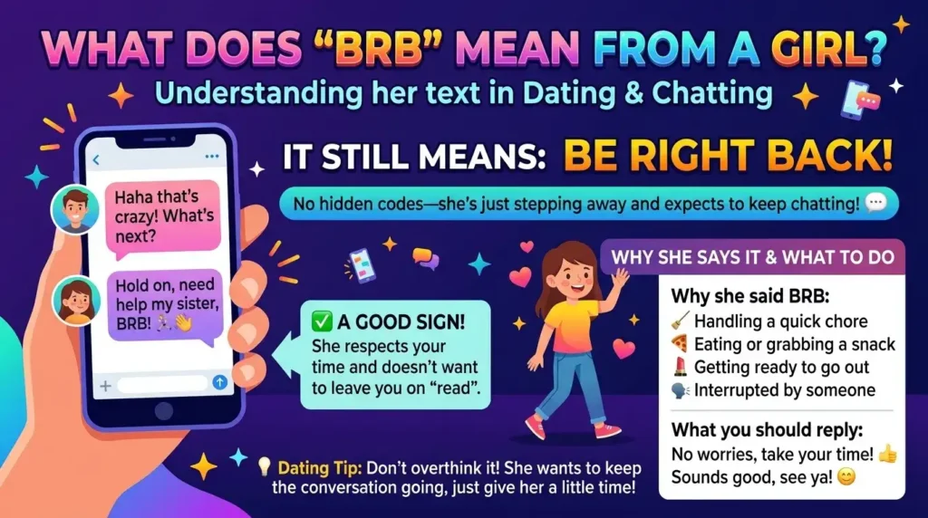 BRB Meaning in Text From a Girl