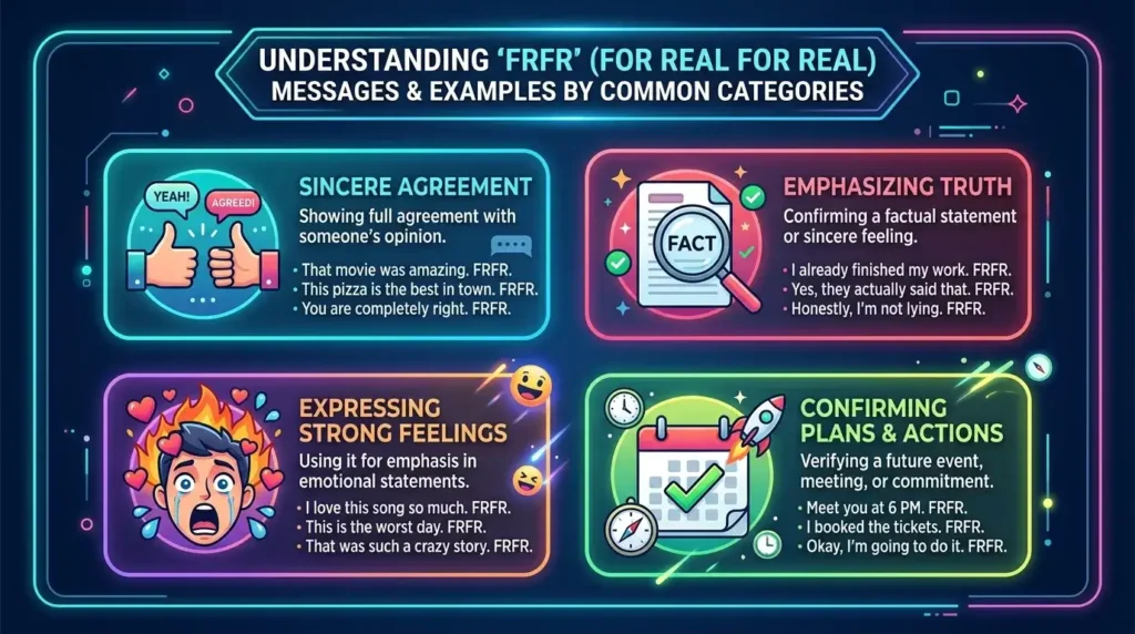 FRFR Messages and Examples by Category
