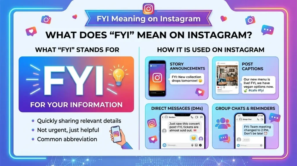 FYI Meaning on Instagram