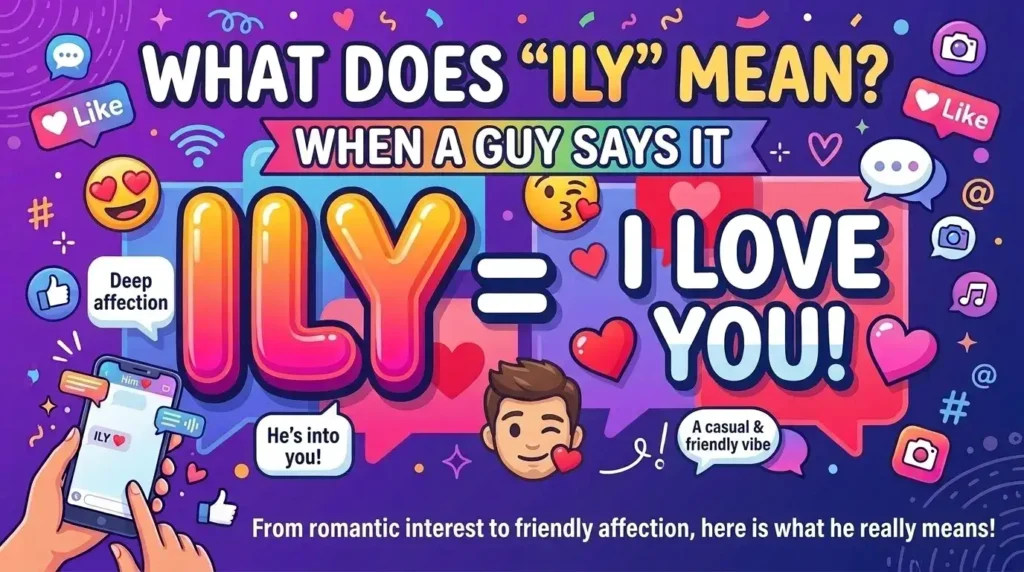 ILY Meaning From a Guy