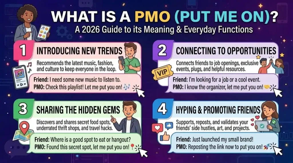 PMO Meaning Text: "Put Me On"