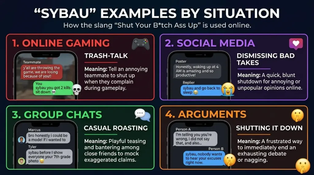 SYBAU Examples by Situation