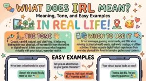What does 'irl' mean? Help distinguish reality from fiction with this text term.