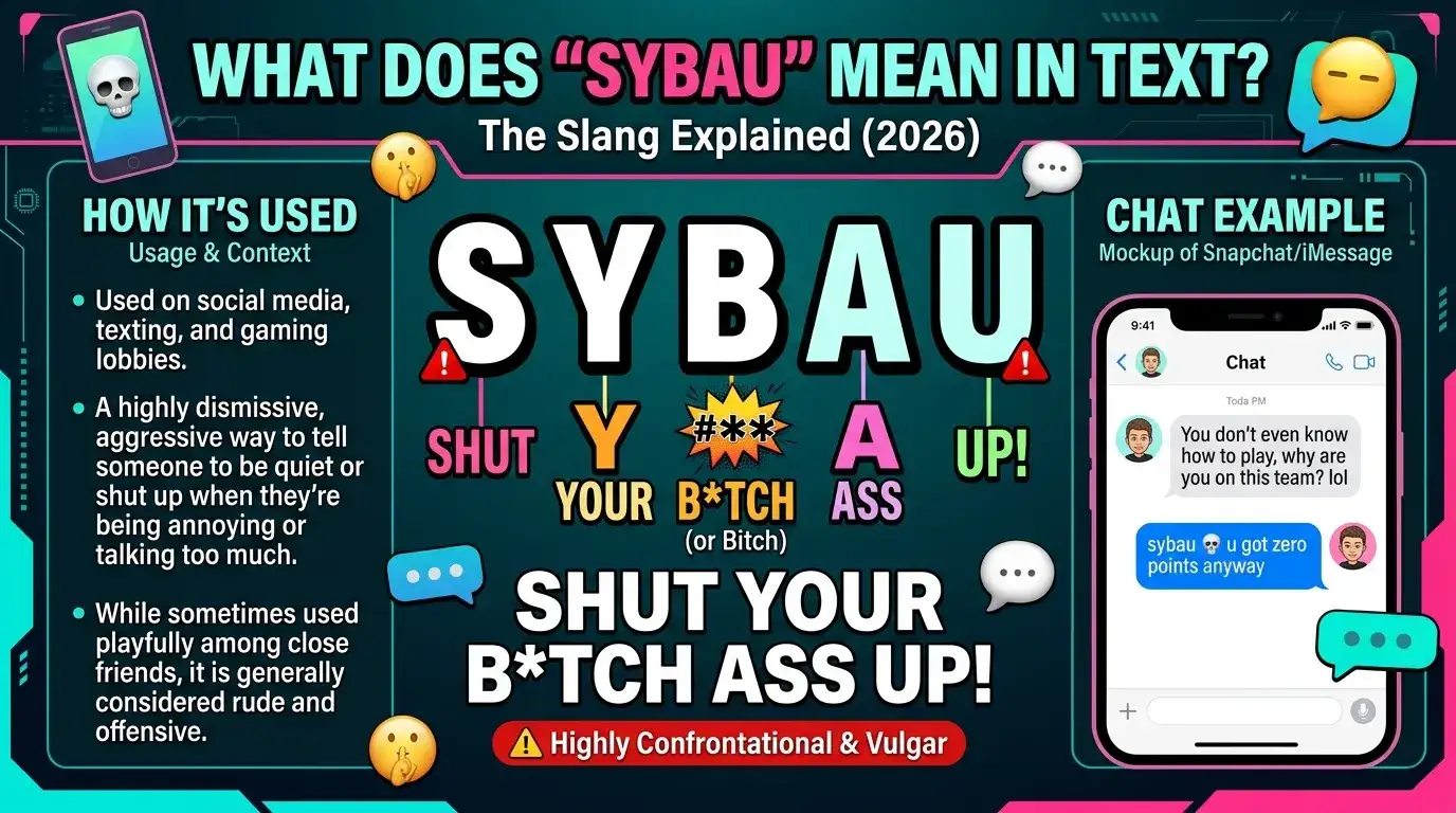 What Does SYBAU Mean in Text? SYBAU Meaning in Chat (2026)