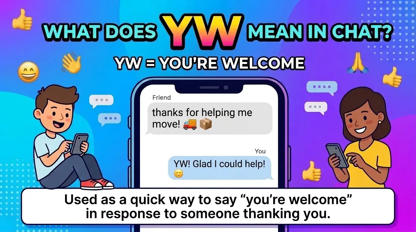 What Does YW Mean in Text? YW Meaning in Chat